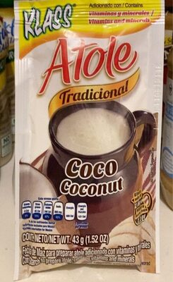 Atole Tradicional Coco Coconut